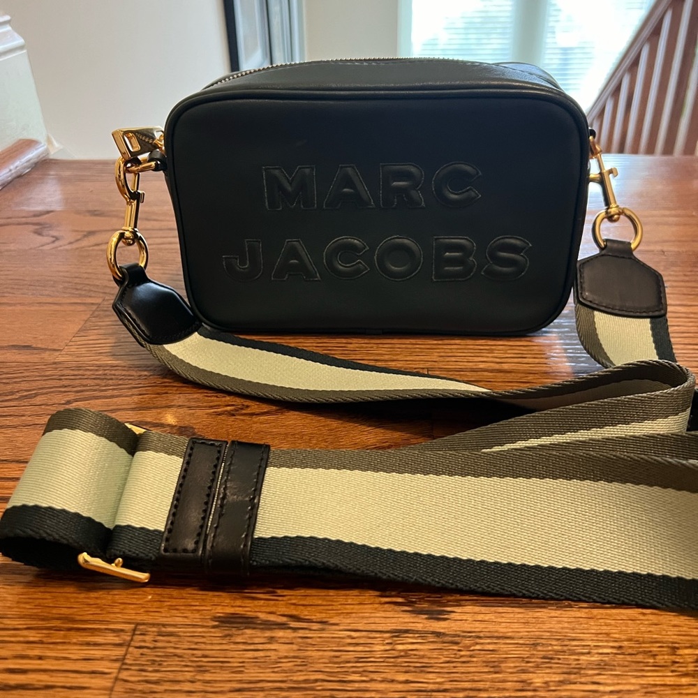 Marc Jacobs camera bag.  Green leather with beautiful dark green/ light green.